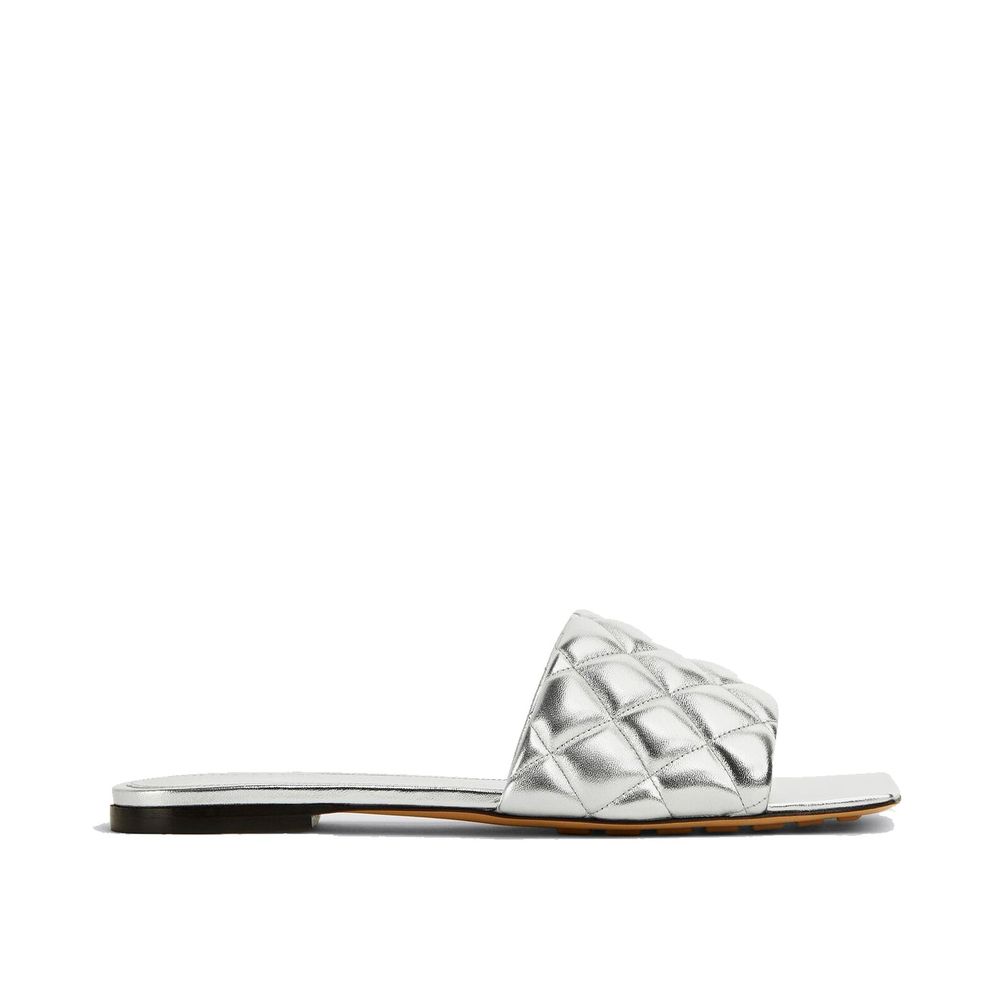 Sandali in pelle argentati