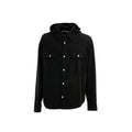 Black denim shirt