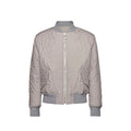 Grey polyester bomber jacket