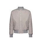 Grey polyester bomber jacket