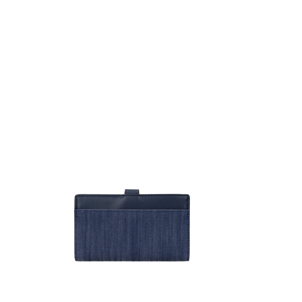 Blue fabric wallet
