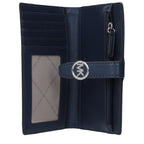 Blue fabric wallet