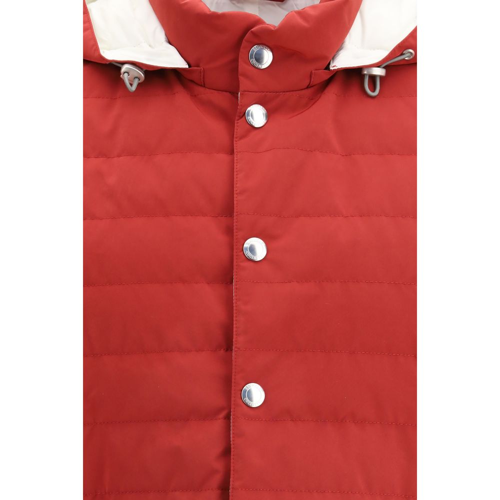 Multicolor polyester sleeveless jacket