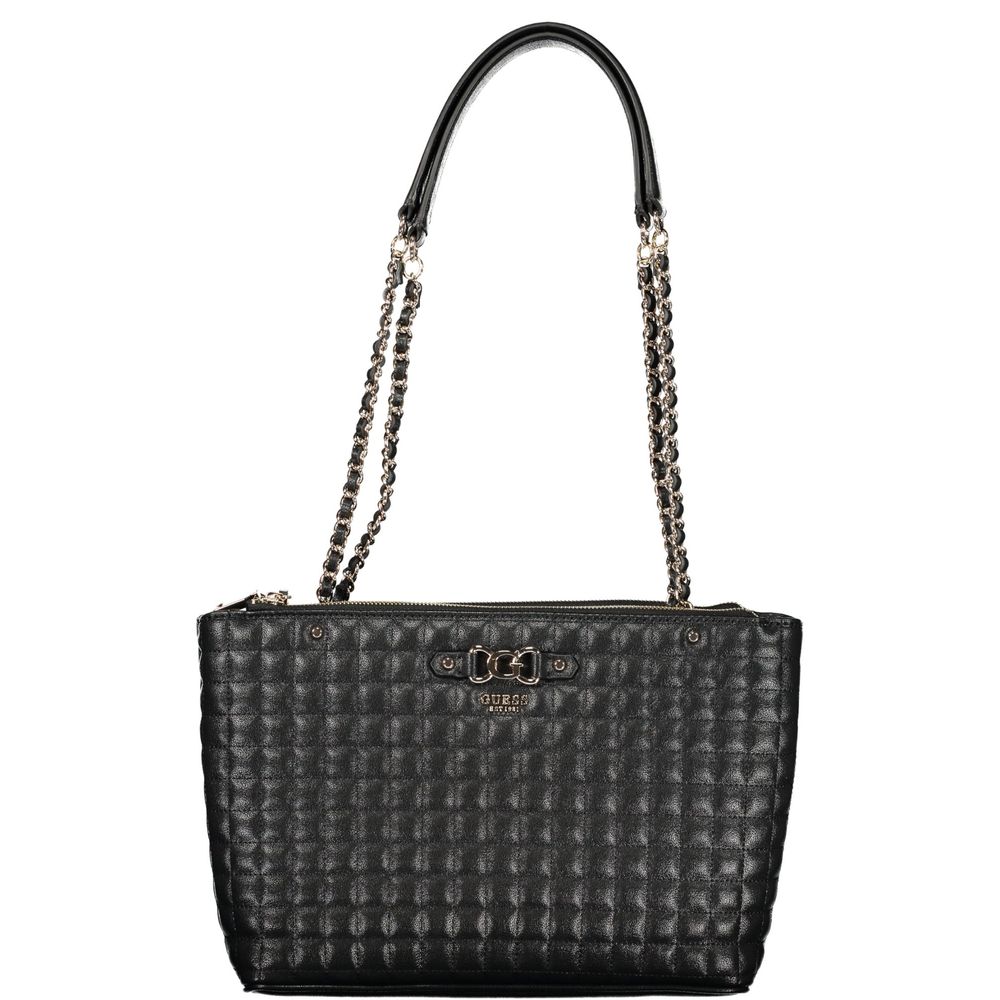 Women's black polyurethane bag