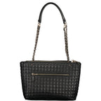 Women's black polyurethane bag