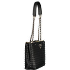 Women's black polyurethane bag