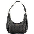 Women's black polyurethane bag