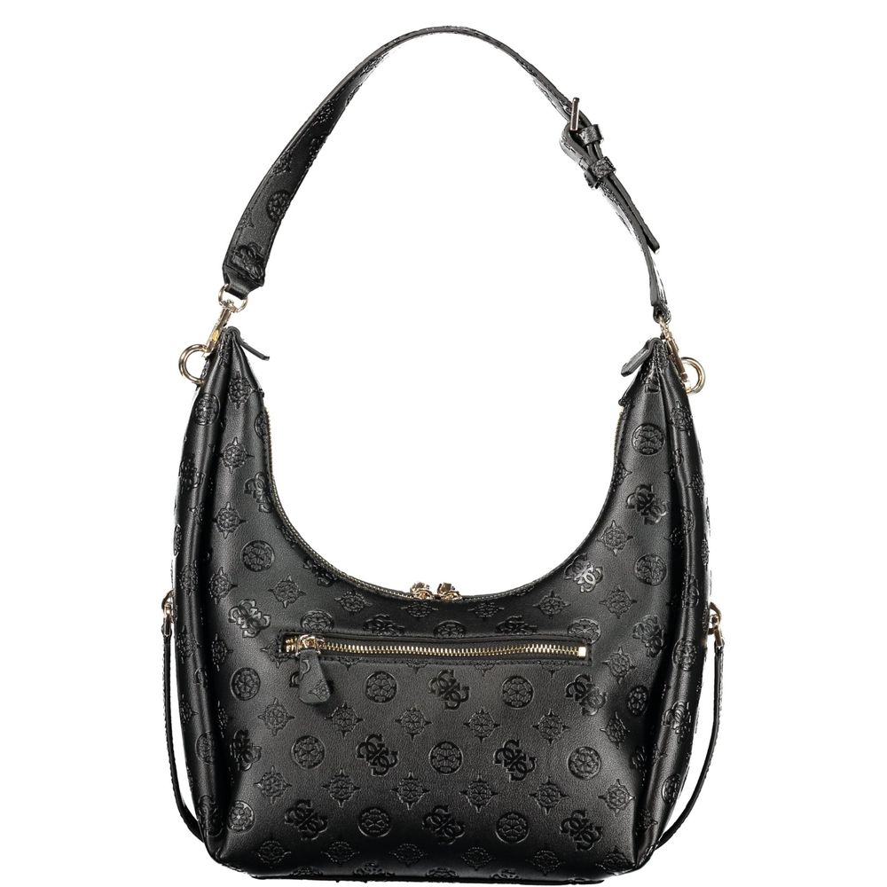 Women's black polyurethane bag