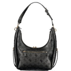Women's black polyurethane bag