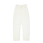 Trousers with down padding