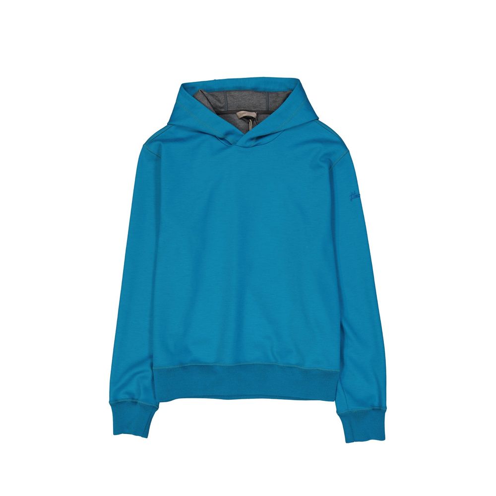 Felpa con cappuccio blu