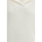 Felpa bianca in cotone