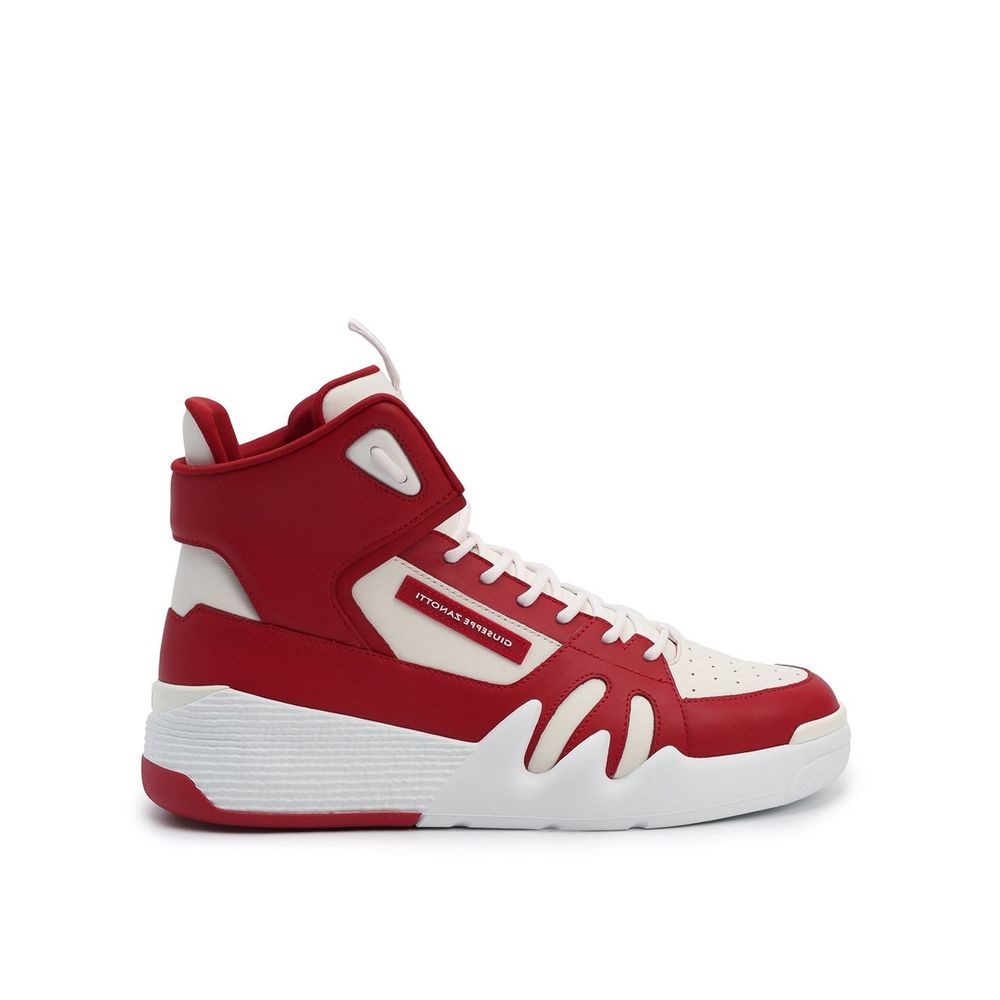 Multicolour calfskin high-top sneakers