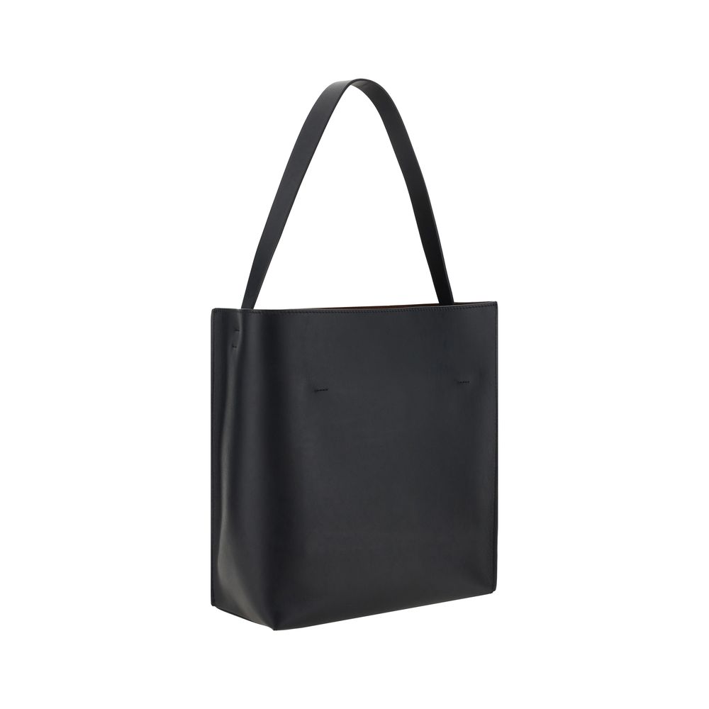 Leather tote bag