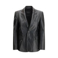 Giacca in pelle nera