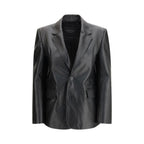Giacca in pelle nera