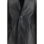 Giacca in pelle nera