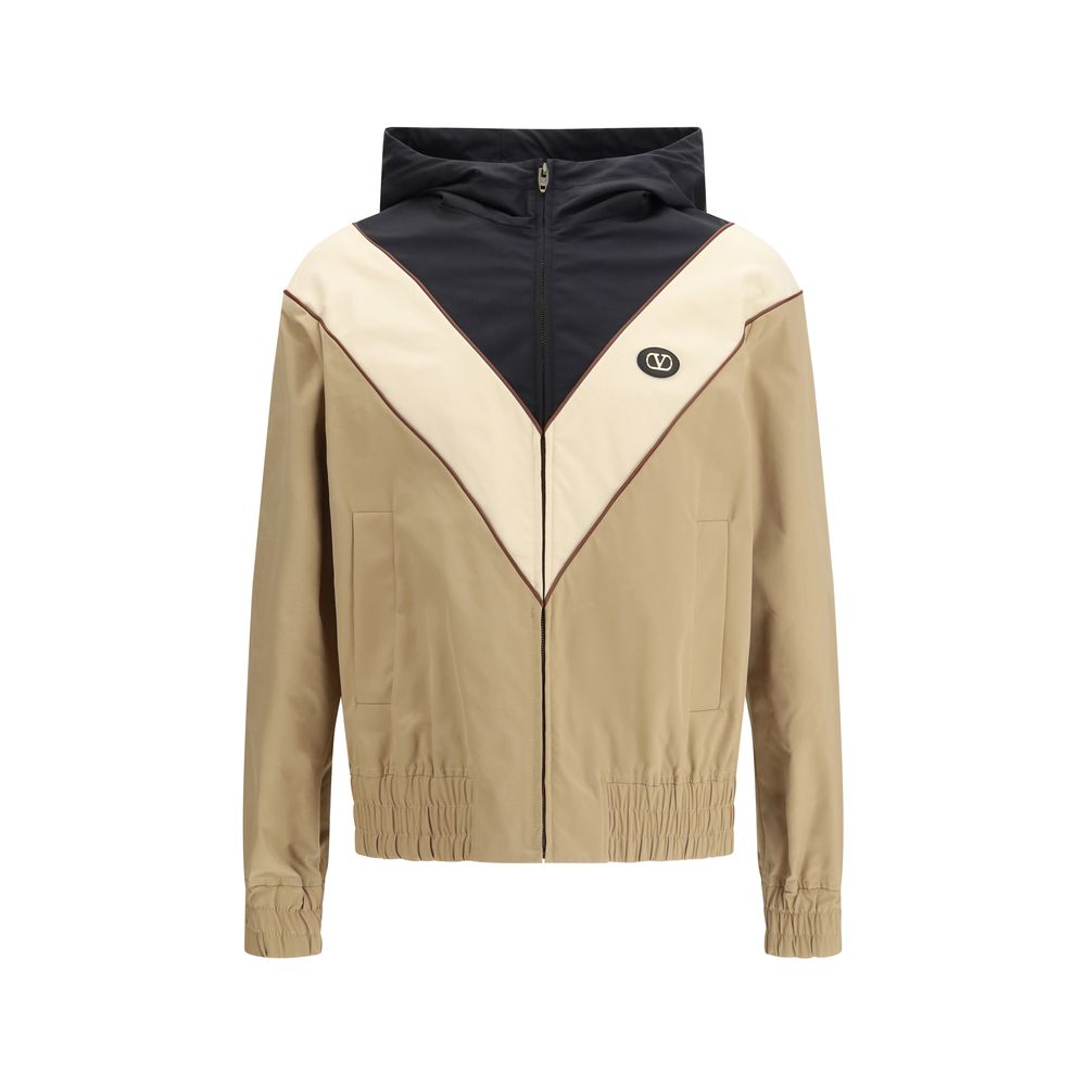 Multicoloured polyester jacket