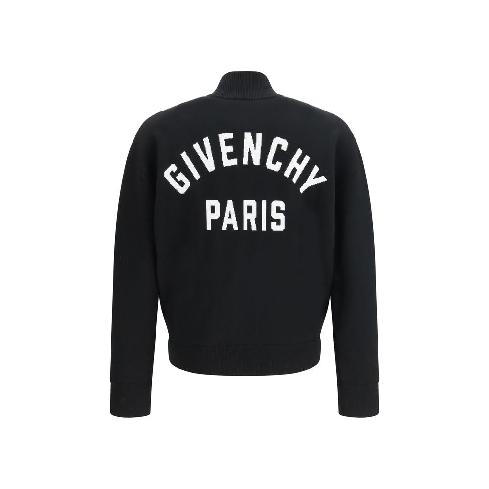 Black wool cardigan