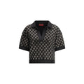 Camicia nera con logo