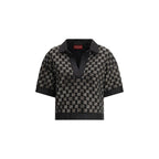 Camicia nera con logo