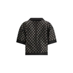Camicia nera con logo