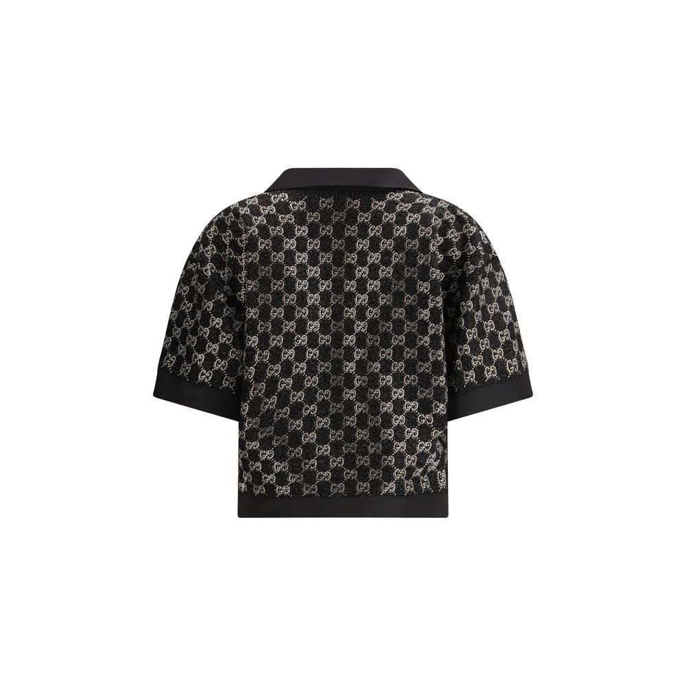 Camicia nera con logo