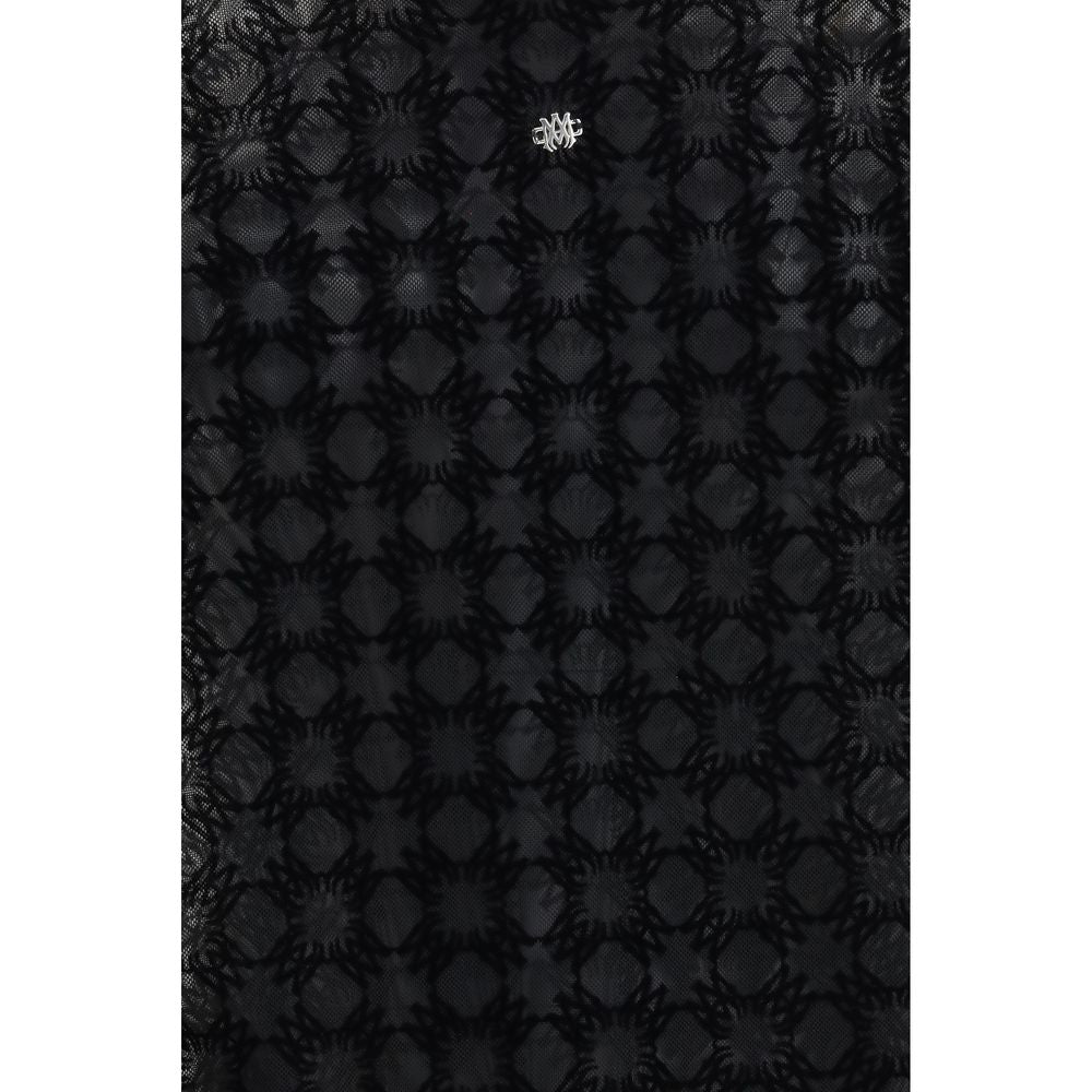 Camicia in poliestere nero