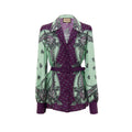 Camicia in seta bicolore