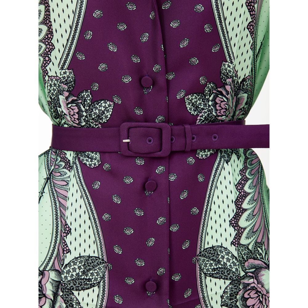 Camicia in seta bicolore