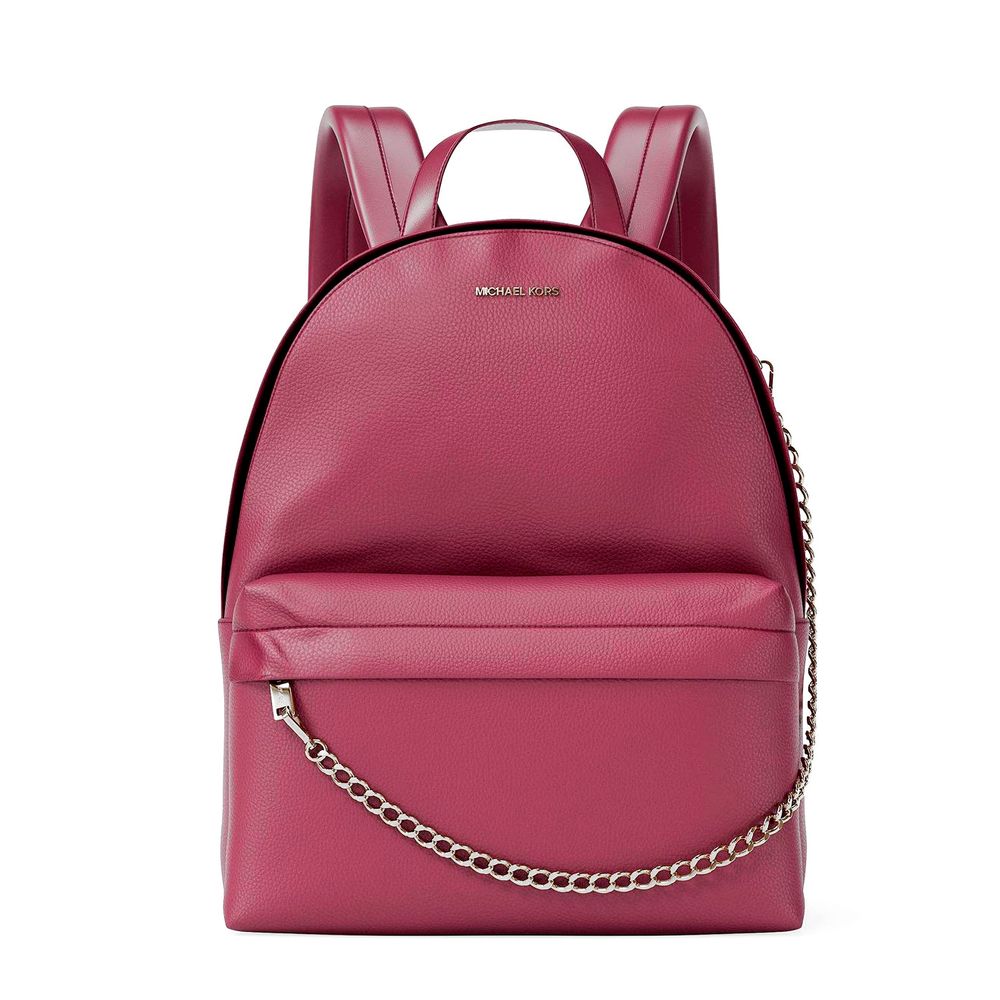 Multi-colored leather backpack