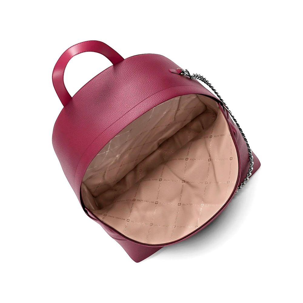 Multi-colored leather backpack