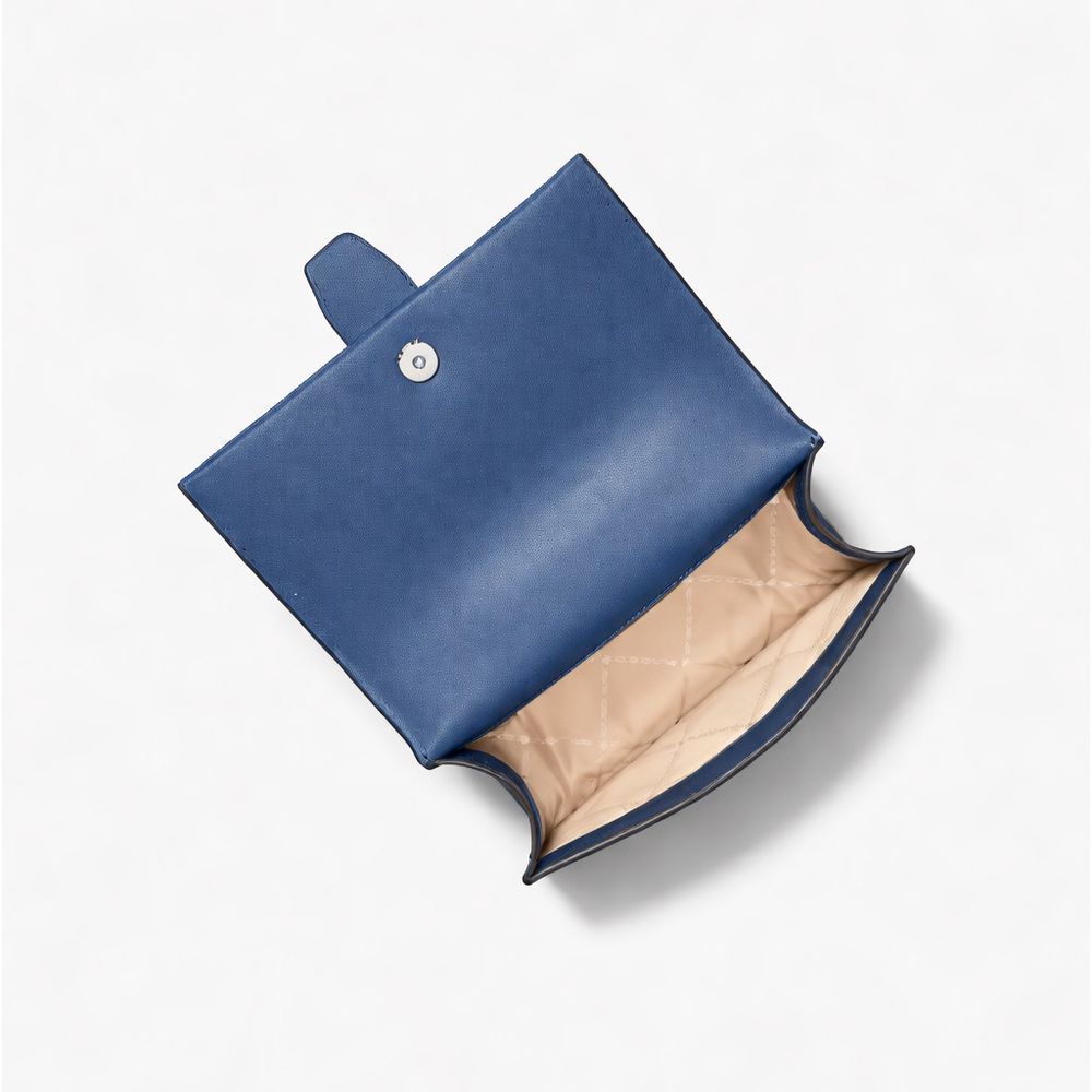 Borsa a tracolla in tela blu