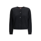 Cardigan in lana nera