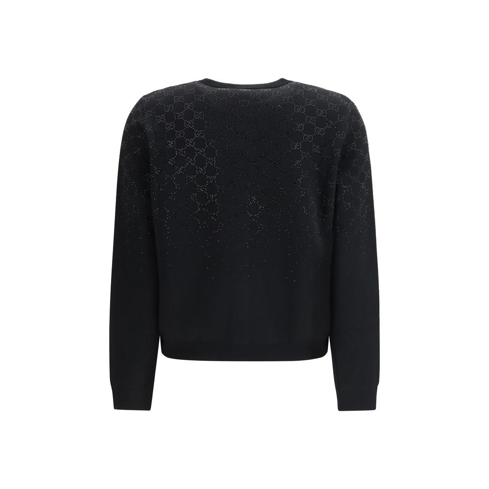 Cardigan in lana nera