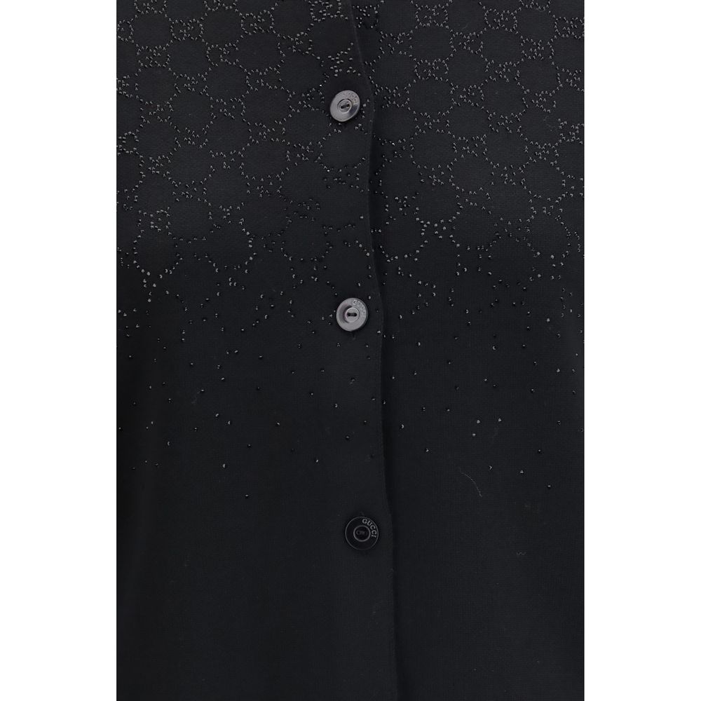 Cardigan in lana nera