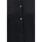 Cardigan in lana nera