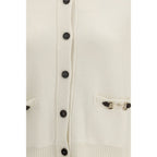 Cardigan beige in lana