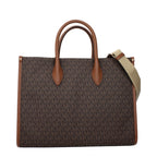 Borsa marrone in tessuto