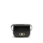 North-South Double Gancini Shoulder Bag