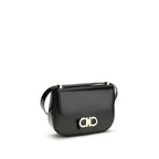 North-South Double Gancini Shoulder Bag