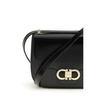 North-South Double Gancini Shoulder Bag