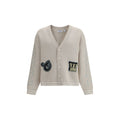 Beige cotton cardigan