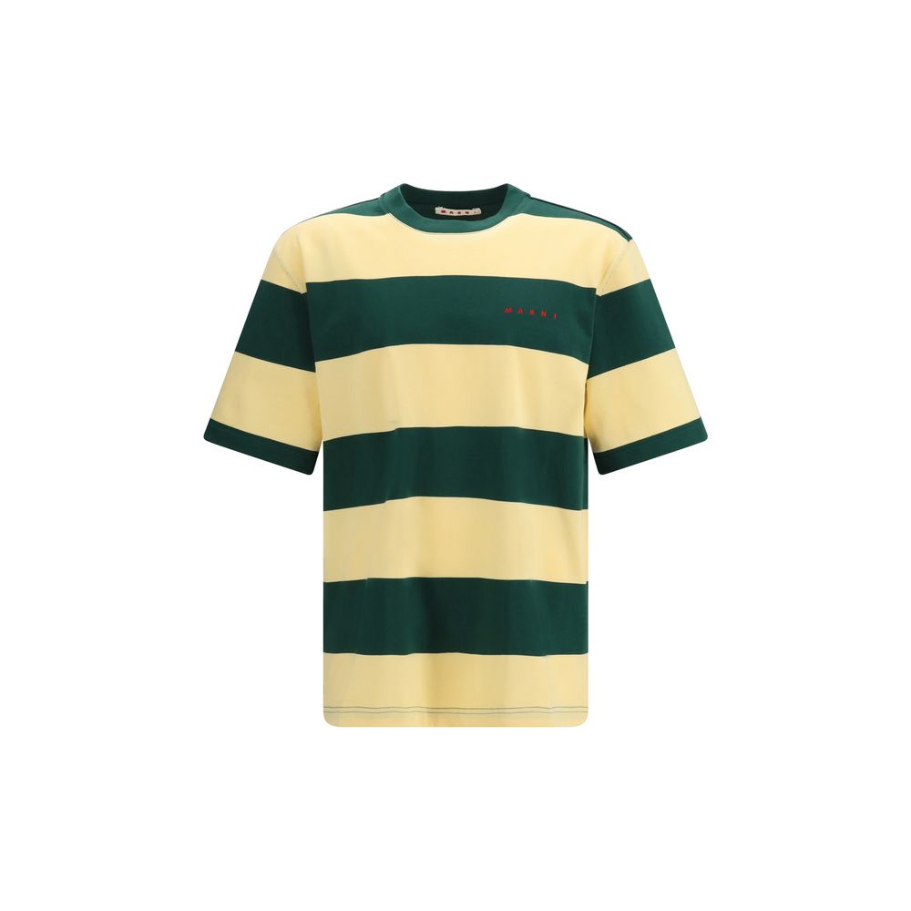 T-shirt multicolore in cotone