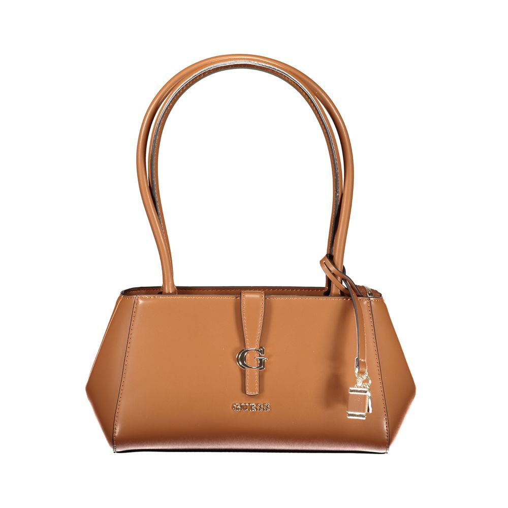 Women's brown polyurethane bag