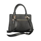 Women's black polyurethane bag