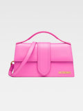 Le Grand Bambino neon pink leather bag