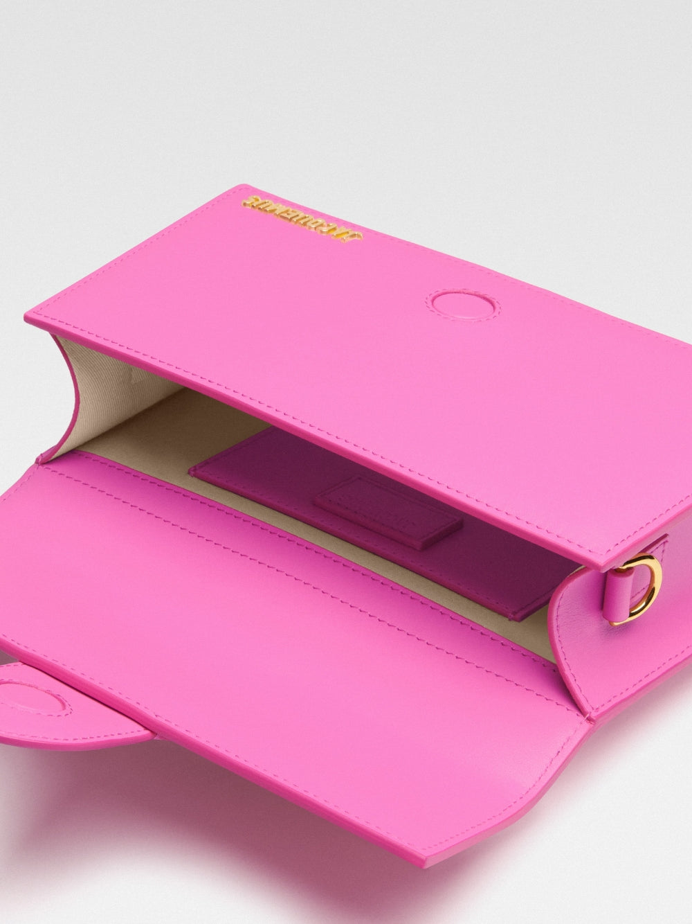Le Grand Bambino neon pink leather bag