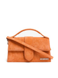 Le Grand Bambino terracotta leather top handle bag