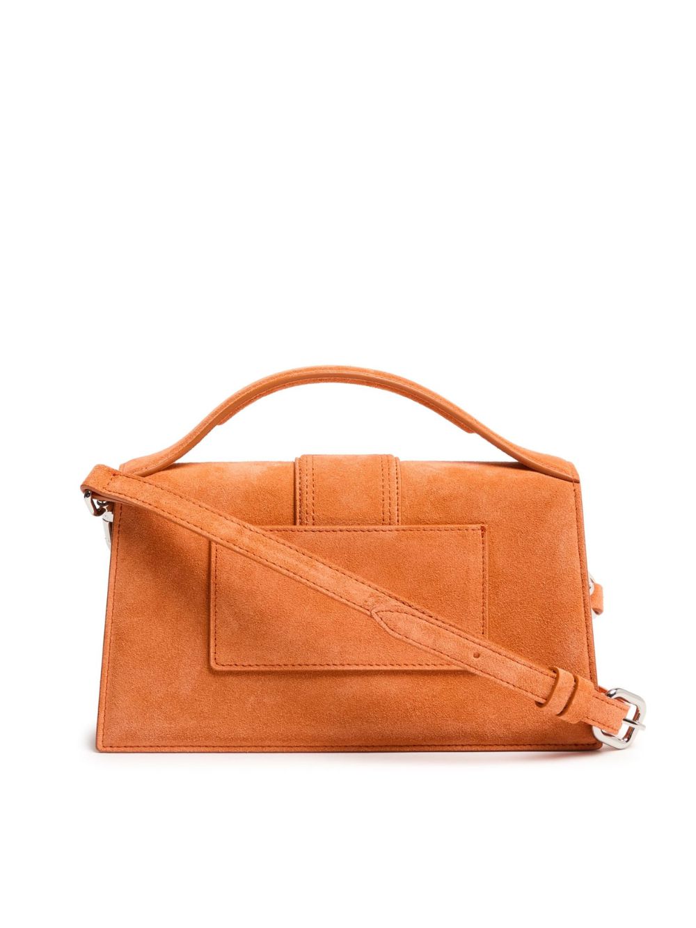 Le Grand Bambino terracotta leather top handle bag